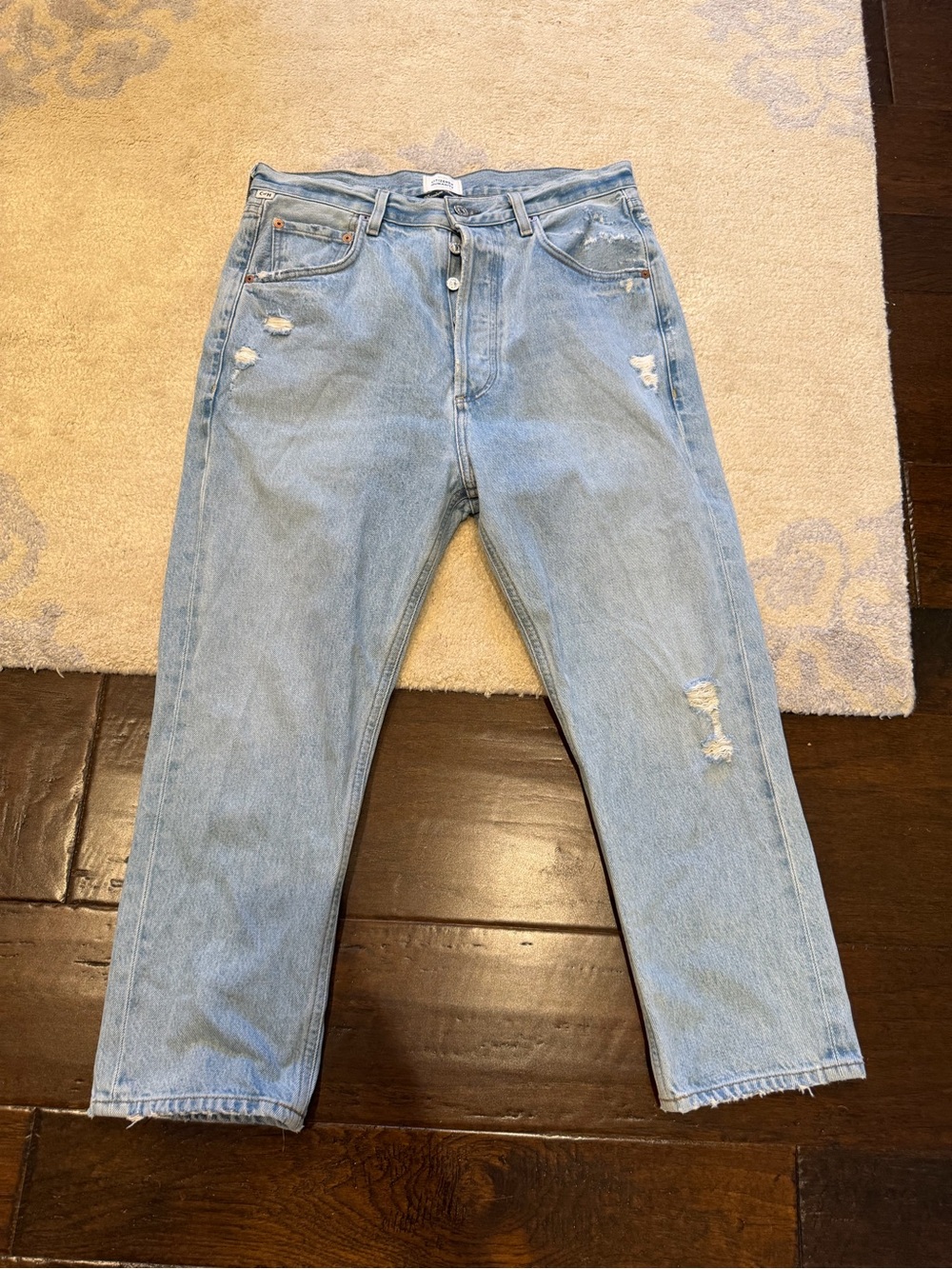 Citizens Of Humanity Light Blue Distressed Jeans